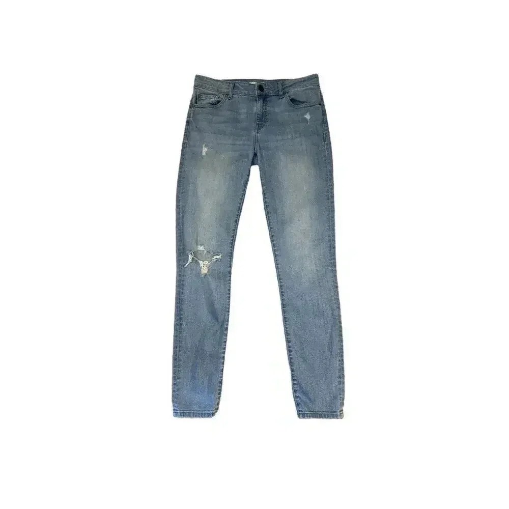 Warp + Weft JFK New York City Skinny Jeans Size 27 x 29 Lightly Distressed
